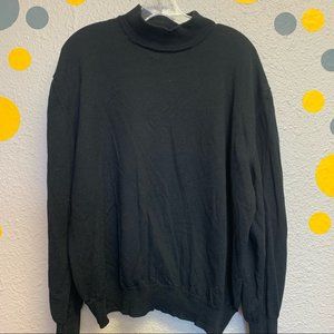 Bespoke X large 100% merino wool black sweater